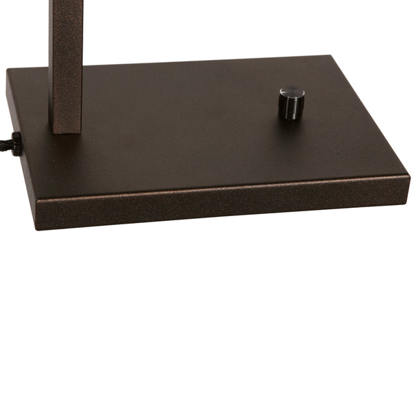 Cacao tafellamp stang 4884ca met goud velours kap