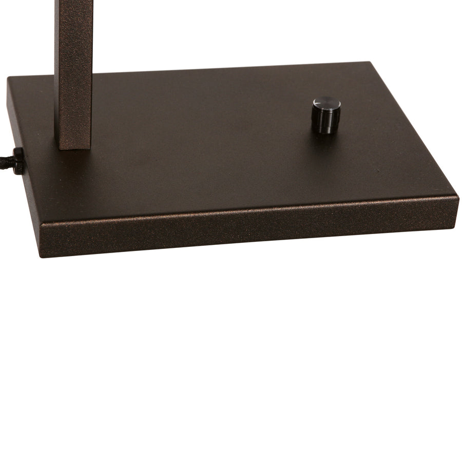 Cacao tafellamp stang 4884ca met goud velours kap