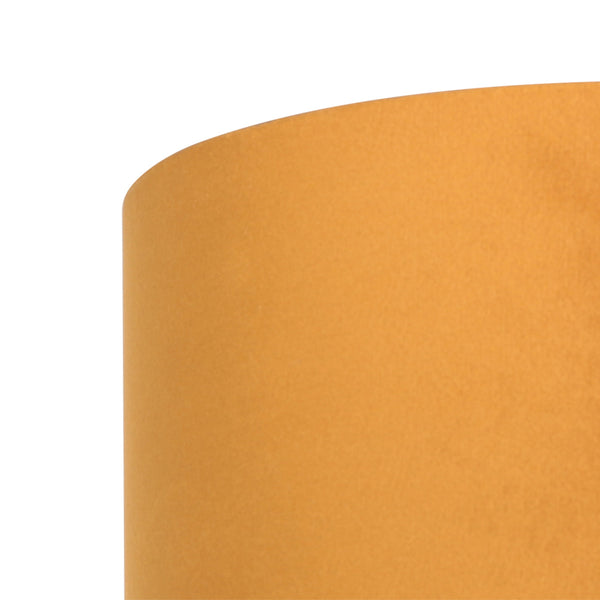 Cacao tafellamp stang 4884ca met goud velours kap