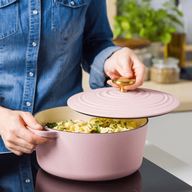 BK Bourgogne Blush pink stoofpan 24 cm