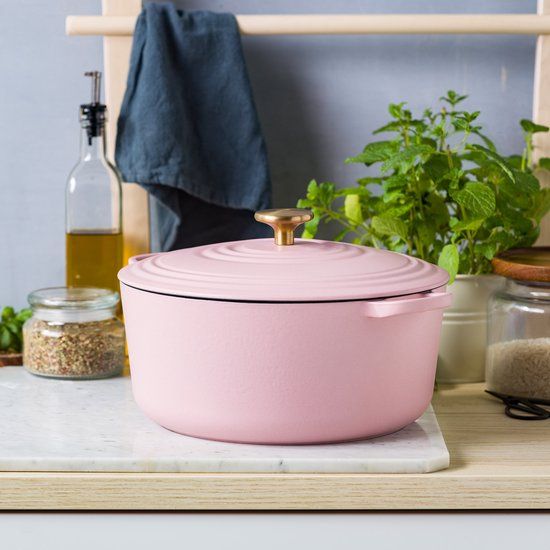 BK Bourgogne Blush pink stoofpan 28 cm