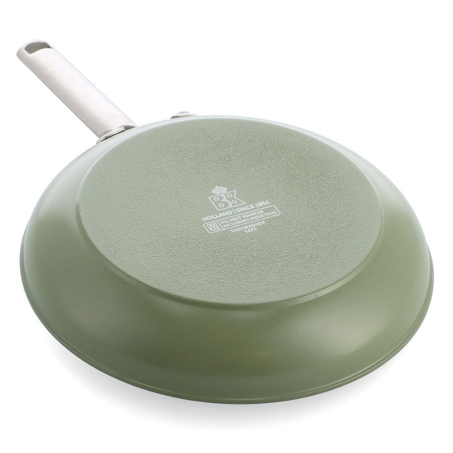 Sublime Olive Green koekenpan met keramische antikleeflaag