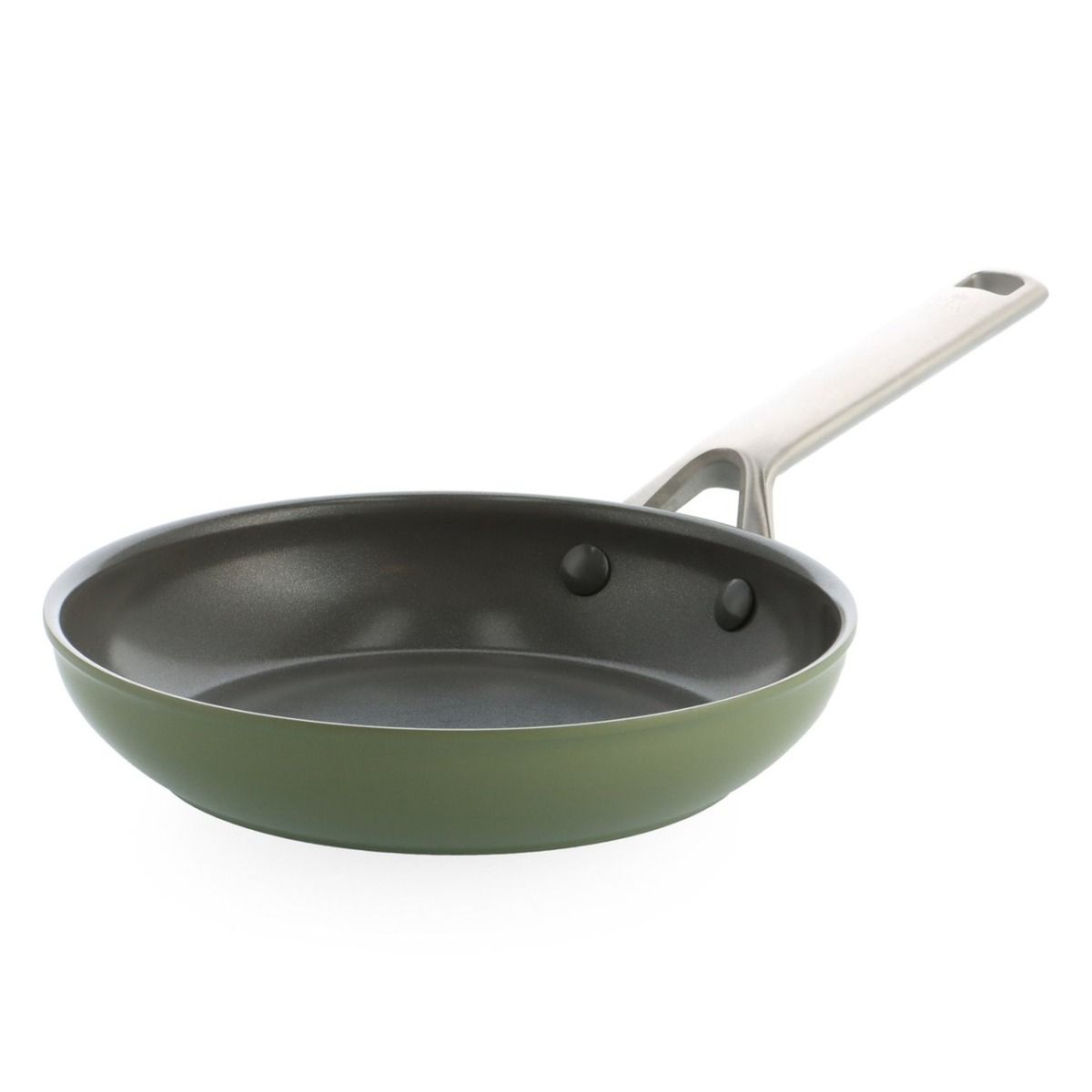 Sublime Olive Green koekenpan met keramische antikleeflaag