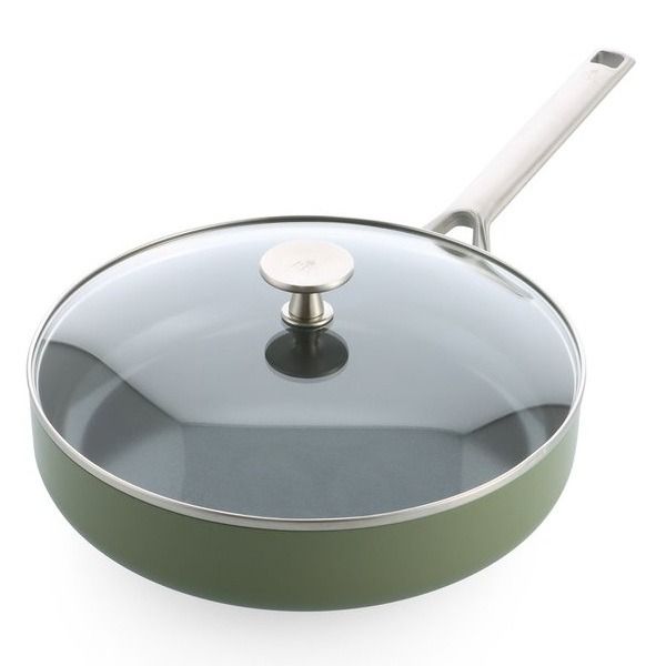 Sublime Olive Green Stoofpan met keramische antikleeflaag met deksel
