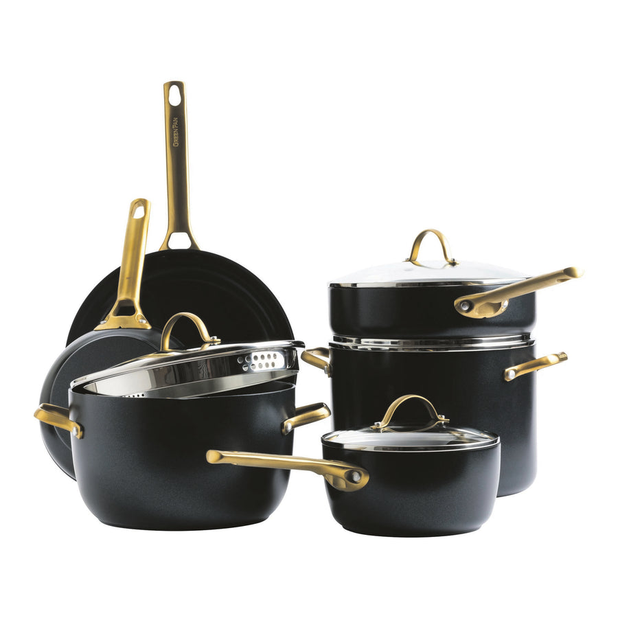 Padova Reserve Black 10-delige Pannenset met keramische antikleeflaag