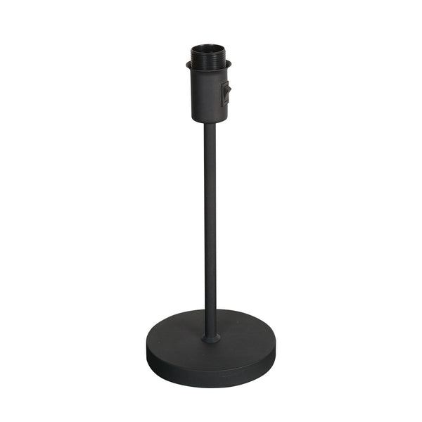 Tafellamp armatuur noor 4907zw zwart met een e27 fitting
