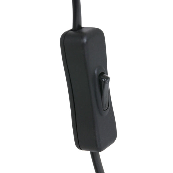 Tafellamp armatuur noor 4907zw zwart met een e27 fitting