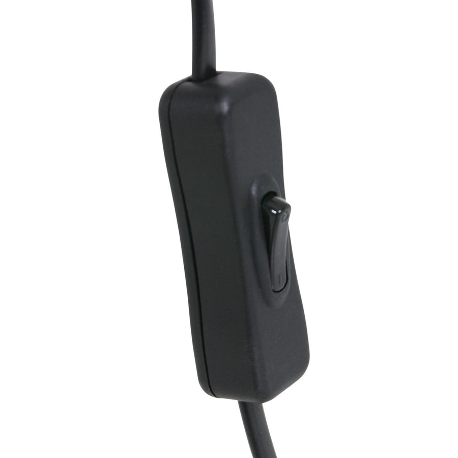 Tafellamp armatuur noor 4907zw zwart met een e27 fitting