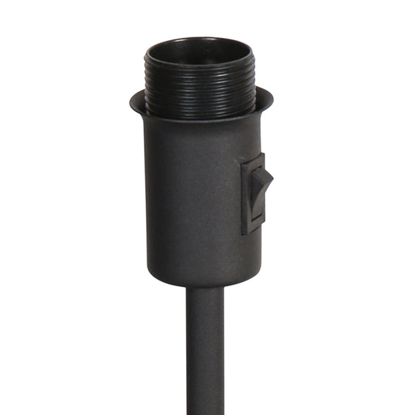 Tafellamp armatuur noor 4907zw zwart met een e27 fitting