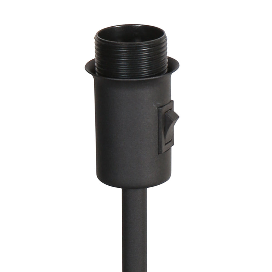 Tafellamp armatuur noor 4907zw zwart met een e27 fitting