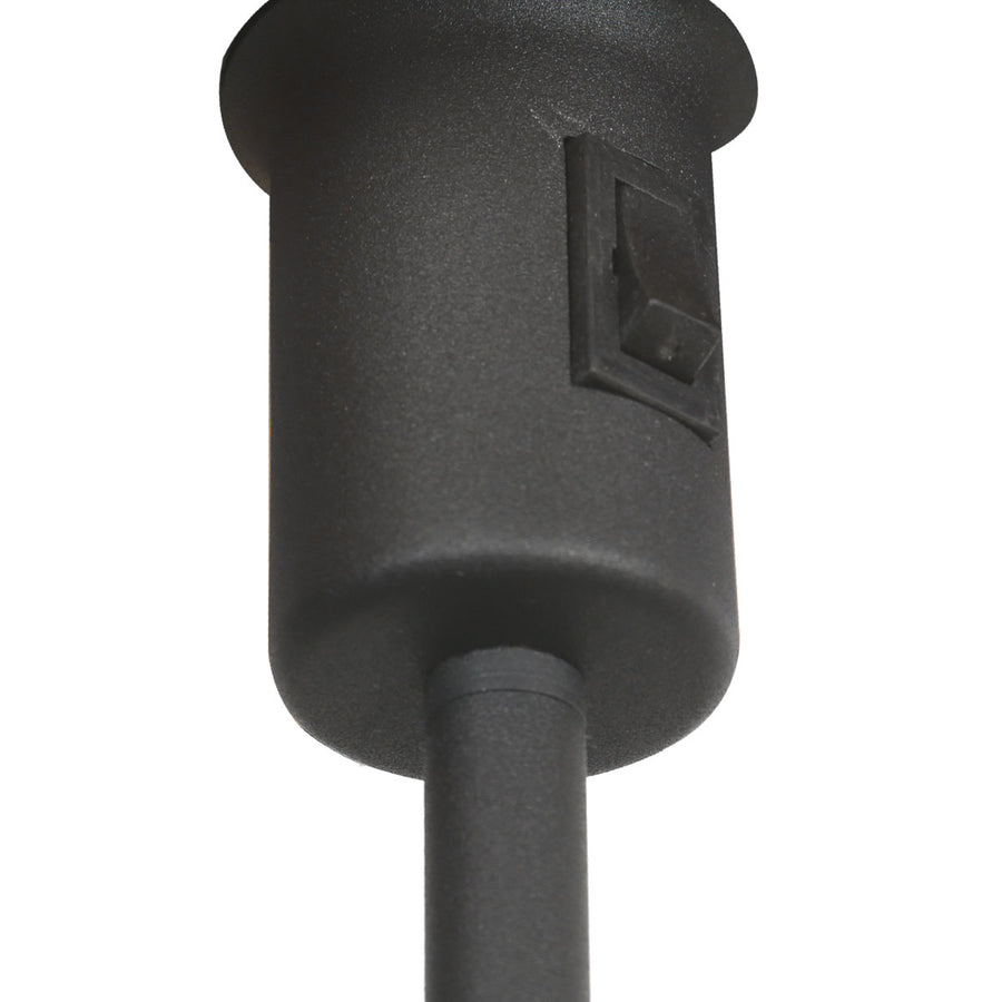 Tafellamp armatuur noor 4907zw zwart met een e27 fitting