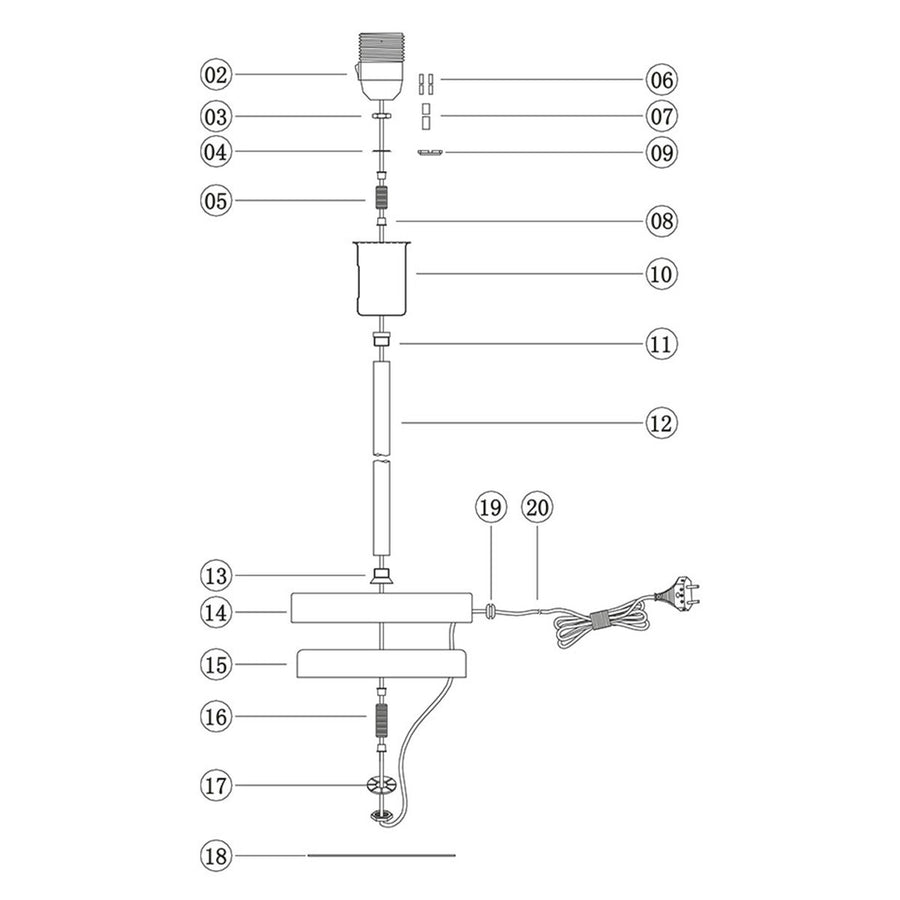 Tafellamp armatuur noor 4907zw zwart met een e27 fitting