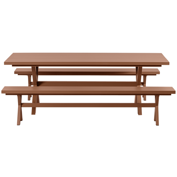 DELTA PICKNICK TUINTAFEL ALUMINIUM TERRA 220X100 CM