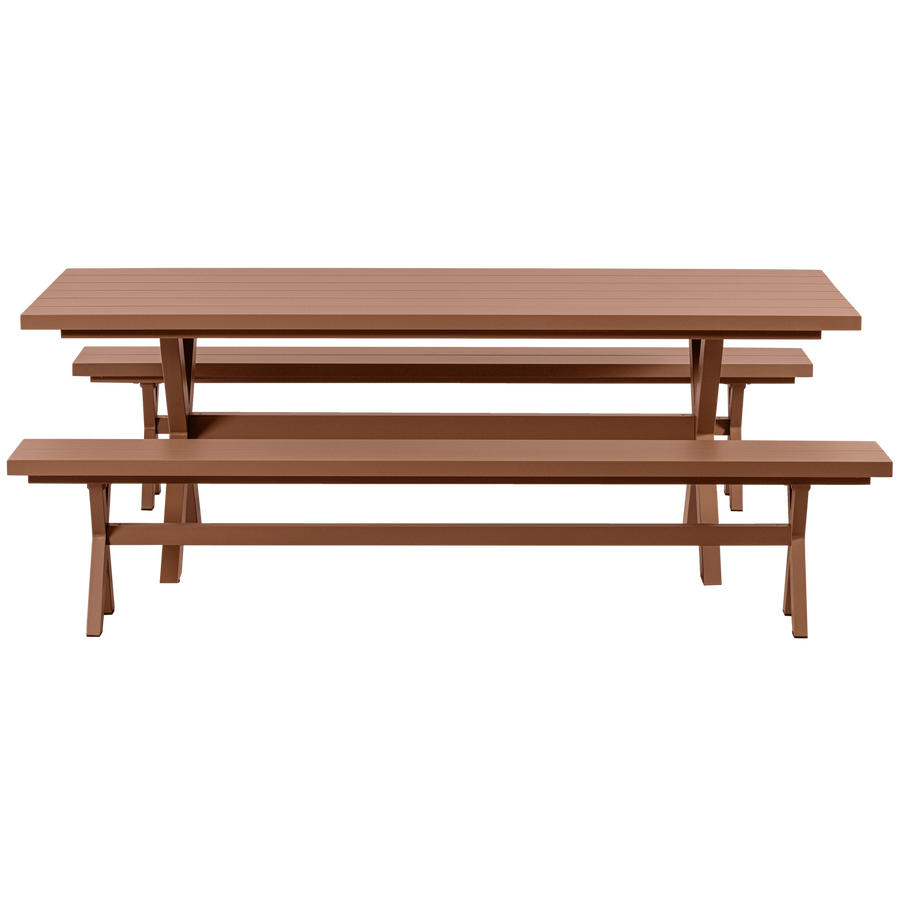 DELTA PICKNICK TUINTAFEL ALUMINIUM TERRA 220X100 CM