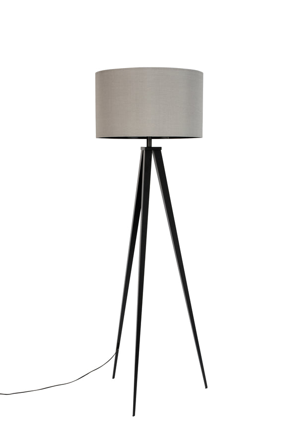 Vloerlamp Tripod Zwart/Grijs