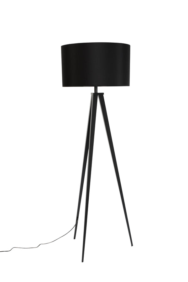 Vloerlamp Tripod Zwart