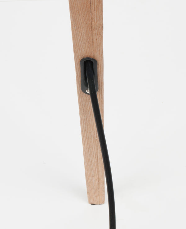 Vloerlamp Tripod Hout Zwart