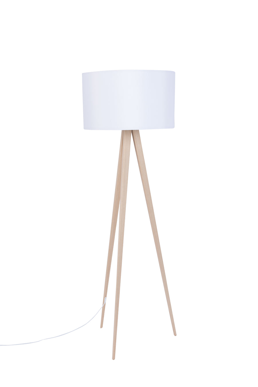 Vloerlamp Tripod Hout Wit
