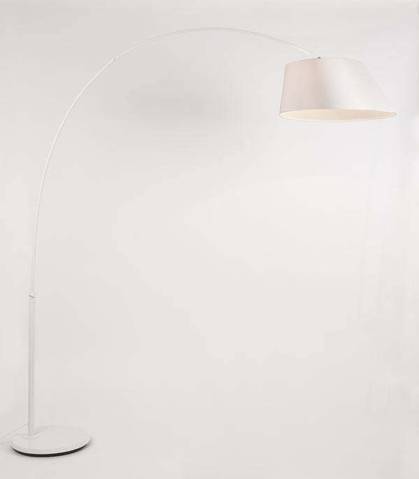 Arc vloerlamp/ booglamp wit