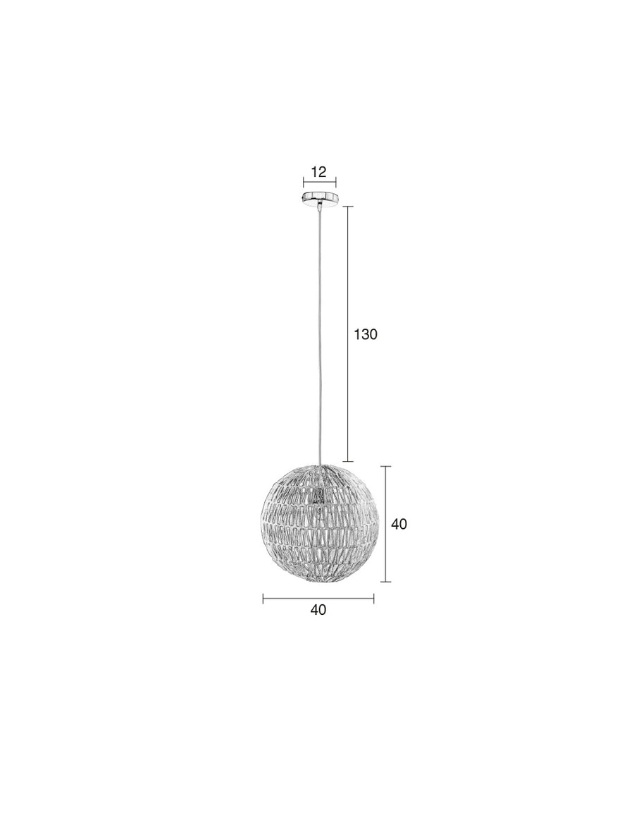 Hanglamp Cable 40 Wit