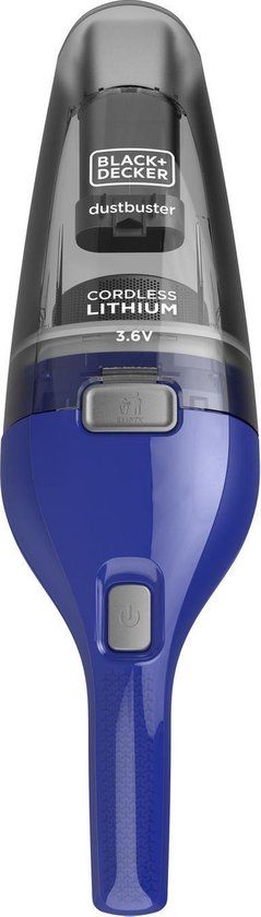 3.6V 1.5Ah (5.4Wh) Lithium-ion Kruimeldief, 385ml reservoir, Wand-/tafellader, ergonomisch ontwerp, uitwasbaar reservoir en filter - BLAUW ACC: Kieren