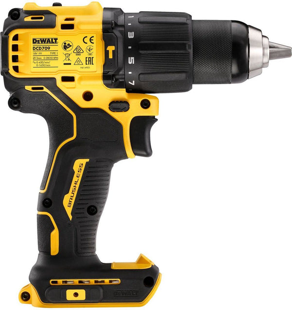 DCK2062E2T-QW 18V XR POWERSTACK Brushless 2-delige set met schroef-/klopboormachine (DCD709) + slagschroevendraaier (DCF809)