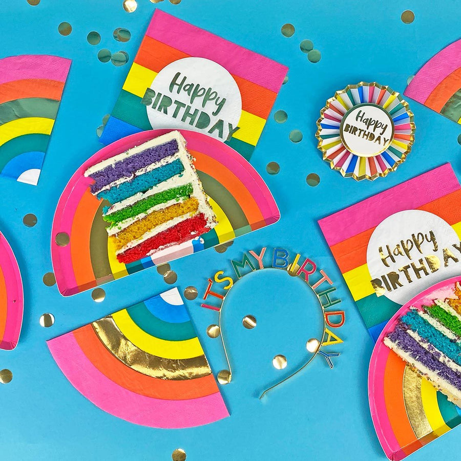 Birthday Brights Happy Birthday Recyclable Napkins - 20 Pack