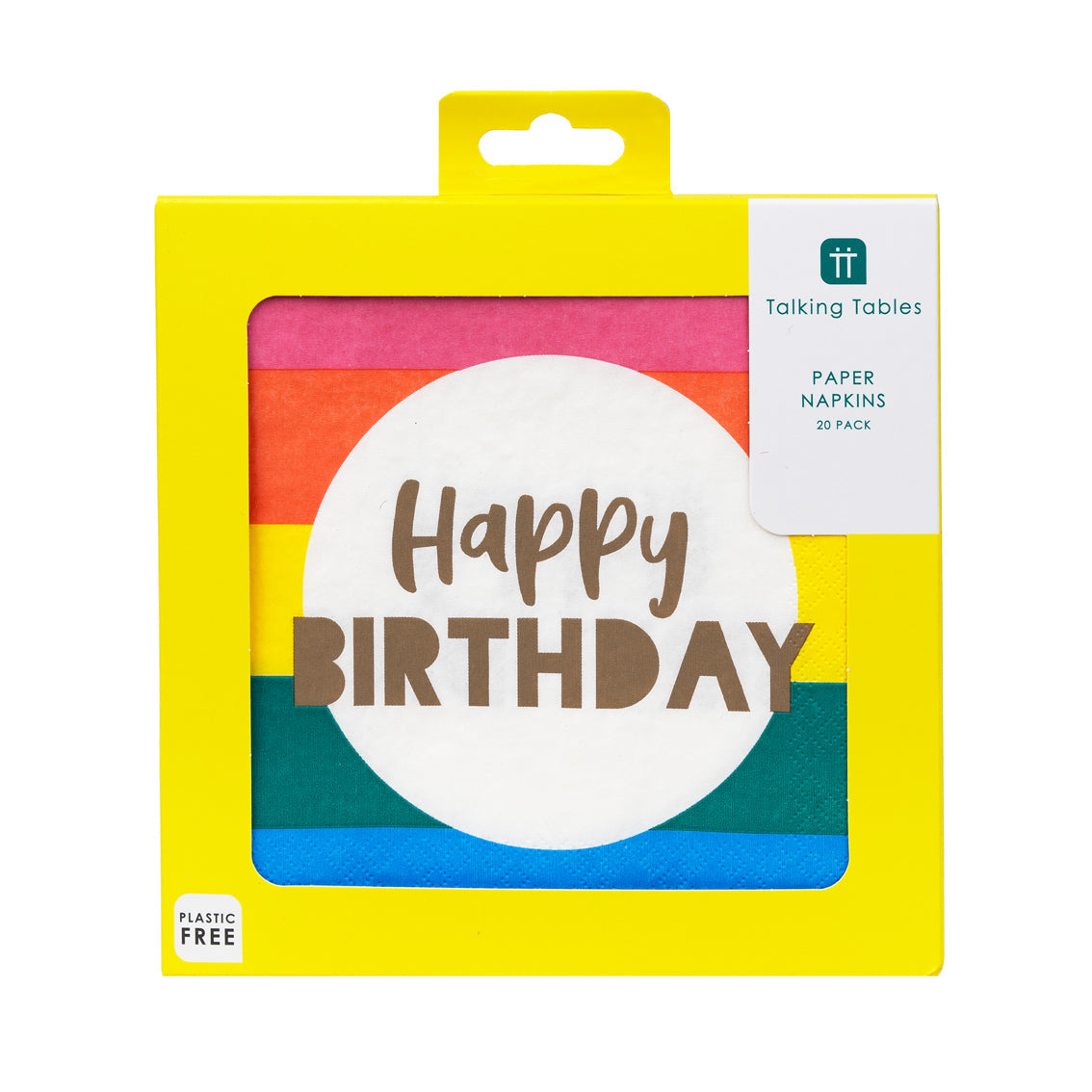 Birthday Brights Happy Birthday Recyclable Napkins - 20 Pack