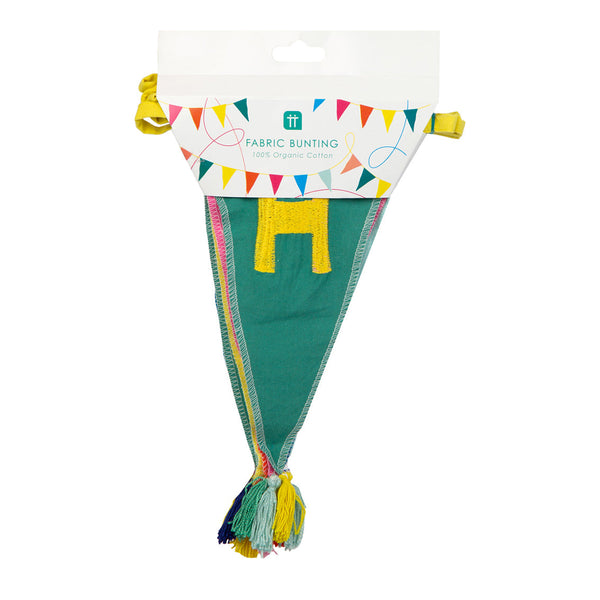 Multicoloured Rainbow Happy Birthday Cotton Bunting - 3m