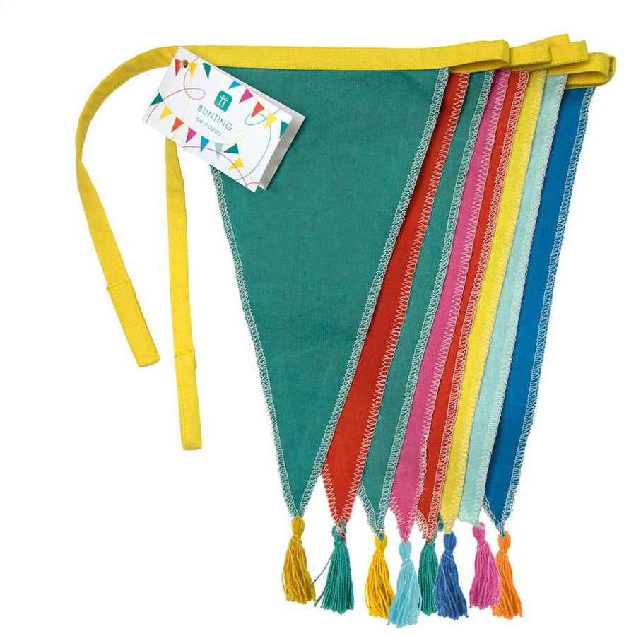 Multicoloured Rainbow Cotton Bunting - 3m