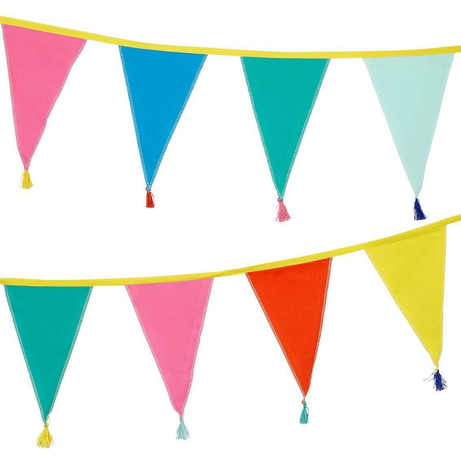 Multicoloured Rainbow Cotton Bunting - 3m