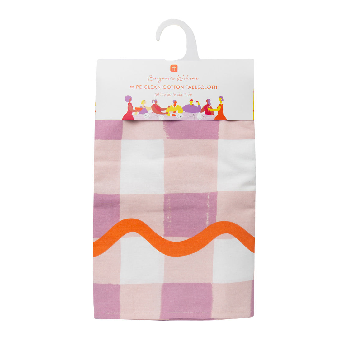 Everyones Welcome Lilac Gingham Cotton Table Cloth