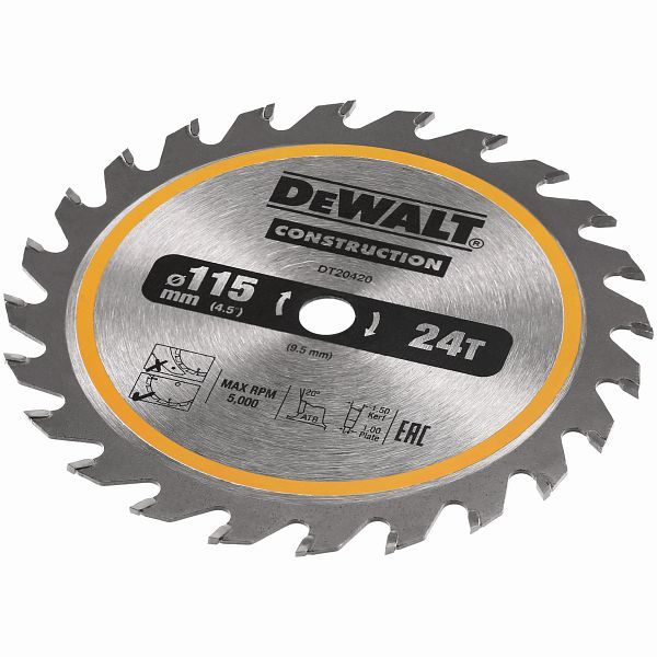 DT20420-QZ CZB 115x10x24t, positief 24°, kerf 1,65mm (DCS571)