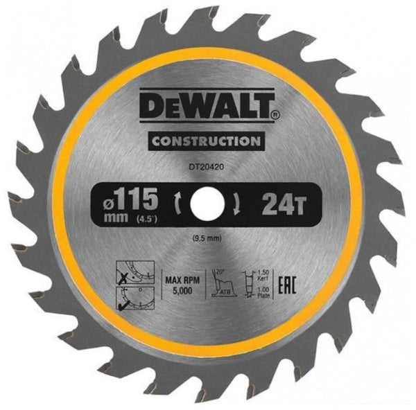 DT20420-QZ CZB 115x10x24t, positief 24°, kerf 1,65mm (DCS571)