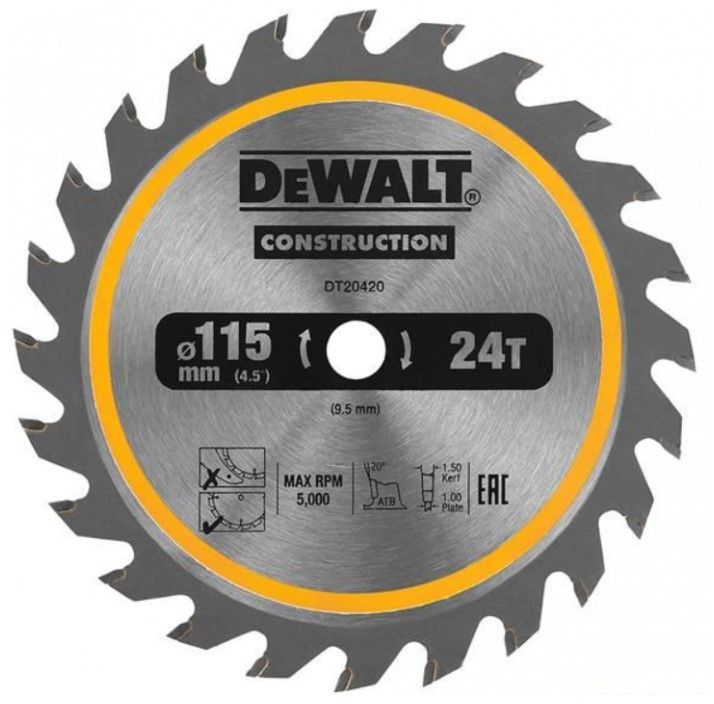 DT20420-QZ CZB 115x10x24t, positief 24°, kerf 1,65mm (DCS571)