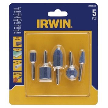 Set slijpstenen 5PCS (boormachine) voor metaal, keramiek, pvc, koper, as 6mm [0]
