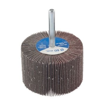 Lamellenschuurwiel (boormachine) voor hout, metaal, steen, pvc, diameter 60mm, breedte 40mm, K80 [0]