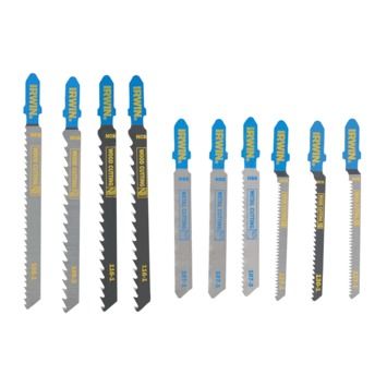 Set decoupeerzaagbladen 10PCS mix 7 hout/3 metaal, diverse vertanding, T aansluiting [0]