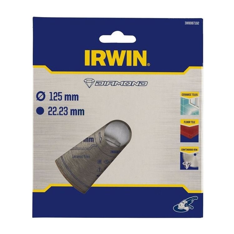 Pro Performance diamantzaagblad 125mm voor haakse slijper, keramiek en tegels, volle rand [0]