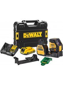 DCE088D1G18-QW 12V/18V Kruislijnlaser, 1x 2Ah - Groen