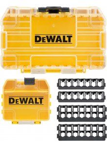 DT70801-QZ TOUGH CASE maat klein leeg x1 + TicTac leeg x1 + 25mm 7 stuks houder x2 + 57mm 7 stuks houder x2