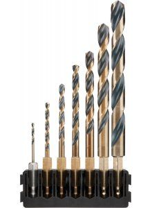 DT70831-QZ 7 stuks houder + Black & Gold HEX-aansluiting 2mm, 3mm, 4mm, 5mm, 6mm, 8mm, 10mm
