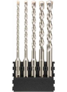 DT70837-QZ 5 stuks houder + SDS Plus 5x160mm x1, 6x160mm x1, 8x160mm x1, 10x160mm x1, 12x160mm x1