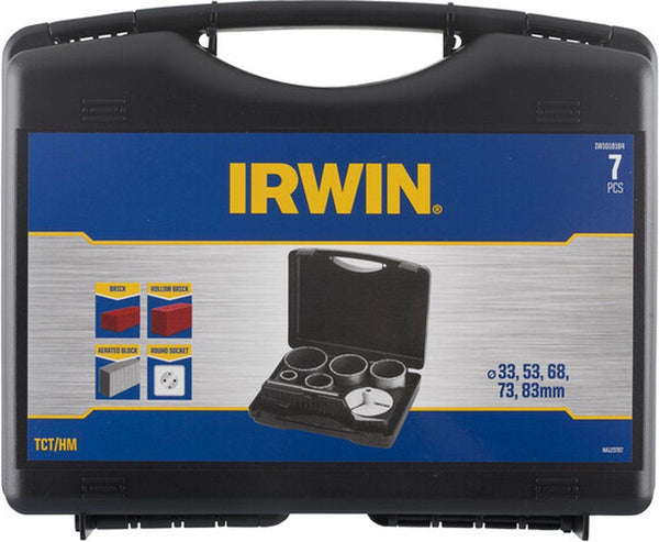 Set TCT gatenzagen 5PCS voor steen in koffer, 33, 53, 68 ,73 en 83mm. Diepte 83mm. Inclusief adaptor [0]