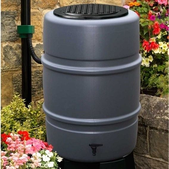 Harcostar regenton 168 liter antraciet ø 58 x h.79 cm