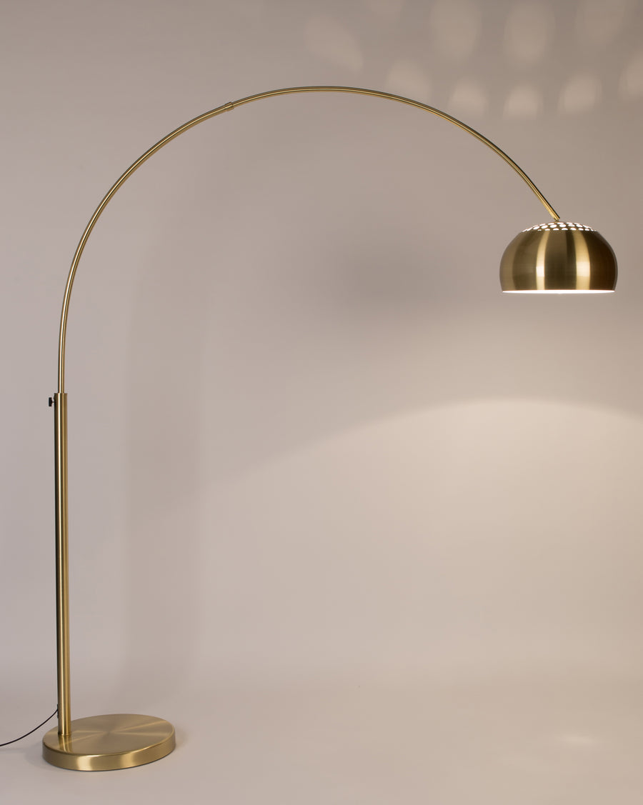 Vloerlamp Metaal Bow Messing