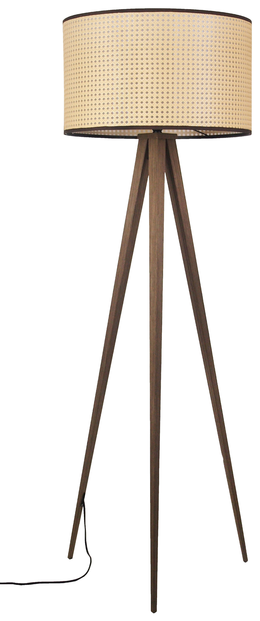 Vloerlamp Tripod Vlechtwerk
