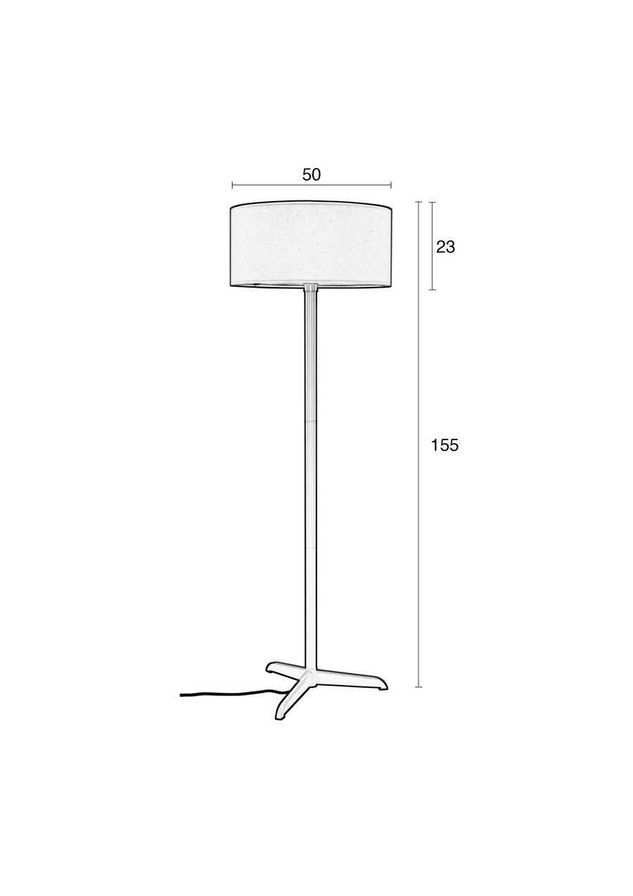 Vloerlamp Shelby Taupe