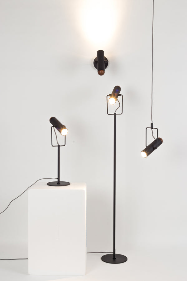Vloerlamp Marlon Zwart