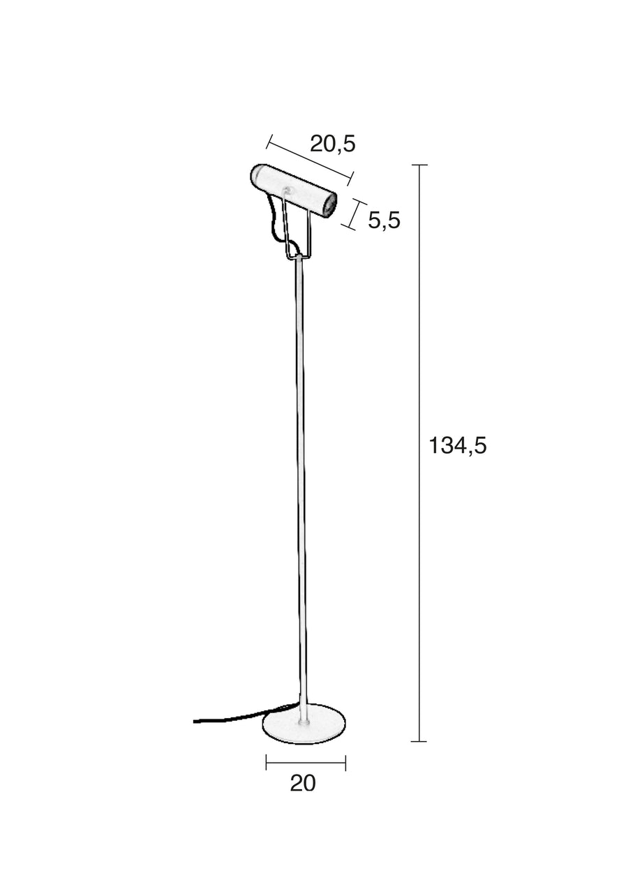 Vloerlamp Marlon Zwart